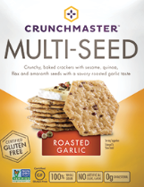 12/4.0 OZ MULTI-SEED CRACKERS- ROASTED GARLIC product image